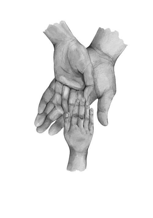 Far, mamma & 1 äldre barn - poster